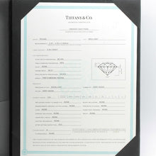 Lade das Bild in den Galerie-Viewer, Tiffany & Co. Verlobungsring Platin 950-Gr.52 - Box & Zertifikat 0.34 ct - VS1