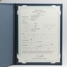 Lade das Bild in den Galerie-Viewer, Tiffany & Co. Verlobungsring Platin 950-Gr.49 - Box & Zertifikat 0.28 ct - VVS1