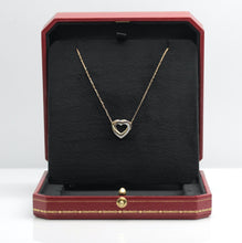 Lade das Bild in den Galerie-Viewer, Cartier Trinity Herz Halskette mit Diamanten in 18KT Rosegold mit Cartier Box