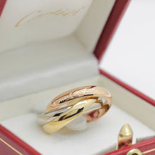 Lade das Bild in den Galerie-Viewer, Les must de Cartier Trinity Tricolour 18KT Gold mit Cartier Box in Gr. 52