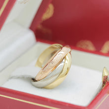 Lade das Bild in den Galerie-Viewer, Les must de Cartier Trinity Tricolour 18KT Gold mit Box & Papiere in Gr. 51