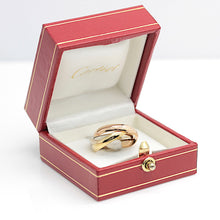 Lade das Bild in den Galerie-Viewer, Cartier Trinity Tricolour 18KT Gold mit Cartier Box in Gr. 50