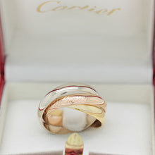 Lade das Bild in den Galerie-Viewer, Les must de Cartier Trinity Tricolour 18KT Gold mit Cartier Box in Gr. 49