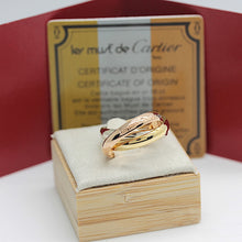 Lade das Bild in den Galerie-Viewer, Les must de Cartier Trinity Tricolour 18KT Gold mit Box & Papiere in Gr. 53