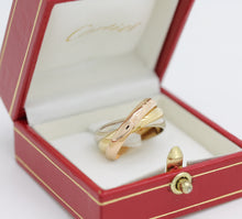Lade das Bild in den Galerie-Viewer, Cartier Trinity Tricolour 18KT Gold mit Cartier Box in Gr. 54