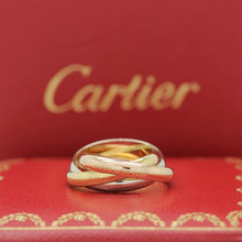 Lade das Bild in den Galerie-Viewer, Cartier Trinity Tricolour 18KT Gold mit Cartier Box in Gr. 50