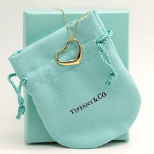 Lade das Bild in den Galerie-Viewer, Tiffany & Co Halskette Elsa Peretti mit großen offenem Herz in 18KT Gold mit Box