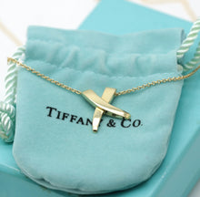 Lade das Bild in den Galerie-Viewer, Tiffany & Co. Paloma Picasso " Grafitti X " Halskette mit Anhänger in 18KT Gold