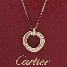 Lade das Bild in den Galerie-Viewer, Cartier Diamond Trinity Damenhalskette in 18KT Rosegold