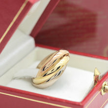 Lade das Bild in den Galerie-Viewer, Les must de Cartier Trinity Tricolour 18KT Gold mit Box & Papiere in Gr. 53