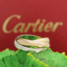 Lade das Bild in den Galerie-Viewer, Les must de Cartier Trinity Tricolour 18KT Gold mit Cartier Box in Gr. 51