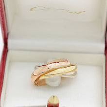 Lade das Bild in den Galerie-Viewer, Les must de Cartier Trinity Tricolour 18KT Gold mit Cartier Box in Gr. 51