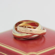 Lade das Bild in den Galerie-Viewer, Cartier Trinity Tricolour 18KT Gold mit Cartier Box in Gr. 50