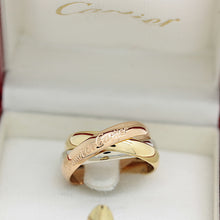 Lade das Bild in den Galerie-Viewer, Cartier Trinity Tricolour 18KT Gold mit Cartier Box in Gr. 50