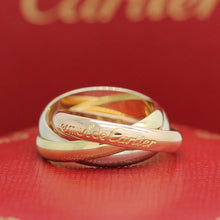 Lade das Bild in den Galerie-Viewer, Les must de Cartier Trinity Tricolour 18KT Gold mit Cartier Box in Gr. 53