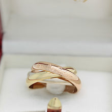 Lade das Bild in den Galerie-Viewer, Les must de Cartier Trinity Tricolour 18KT Gold mit Cartier Box in Gr. 51
