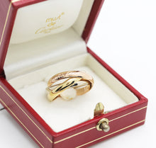 Lade das Bild in den Galerie-Viewer, Cartier Trinity Tricolour 18KT Gold mit Cartier Box in Gr. 55