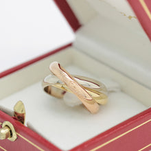 Lade das Bild in den Galerie-Viewer, Cartier Trinity Tricolour 18KT Gold mit Cartier Box in Gr. 54