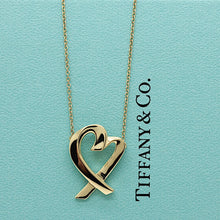 Lade das Bild in den Galerie-Viewer, Tiffany & Co. Paloma Picasso "Loving Heart" Halskette mit Anhänger in 18KT Gold