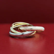 Lade das Bild in den Galerie-Viewer, Les must de Cartier Trinity Tricolour 18KT Gold mit Cartier Box in Gr. 51