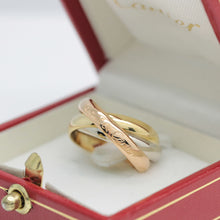 Lade das Bild in den Galerie-Viewer, Les must de Cartier Trinity Tricolour 18KT Gold mit Cartier Box in Gr. 52