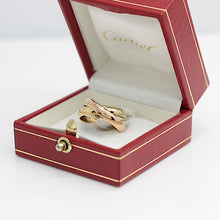 Lade das Bild in den Galerie-Viewer, Cartier Trinity Tricolour 18KT Gold mit Cartier Box in Gr. 50