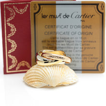 Lade das Bild in den Galerie-Viewer, Les must de Cartier Trinity Tricolour 18KT Gold mit Box & Papiere in Gr. 52