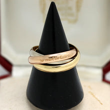 Lade das Bild in den Galerie-Viewer, Cartier Trinity Tricolour 18KT Gold mit Cartier Box in Gr. 55