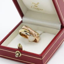Lade das Bild in den Galerie-Viewer, Cartier Trinity Tricolour 18KT Gold mit Cartier Box in Gr. 55