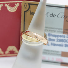 Lade das Bild in den Galerie-Viewer, Les must de Cartier Trinity Tricolour 18KT Gold mit Box & Papiere in Gr. 49