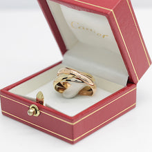 Lade das Bild in den Galerie-Viewer, Les must der Cartier Trinity Tricolour 18KT Gold mit Cartier Box in Gr. 58