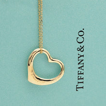 Lade das Bild in den Galerie-Viewer, Tiffany & Co Halskette Elsa Peretti mit großen offenem Herz in 18KT Gold mit Box