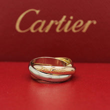 Lade das Bild in den Galerie-Viewer, Les must de Cartier Trinity Tricolour 18KT Gold mit Cartier Box in Gr. 49