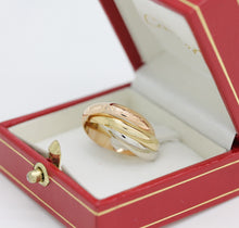 Lade das Bild in den Galerie-Viewer, Cartier Trinity Tricolour 18KT Gold mit Cartier Box in Gr. 54
