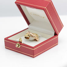 Lade das Bild in den Galerie-Viewer, Cartier Trinity Tricolour 18KT Gold mit Cartier Box in Gr. 50