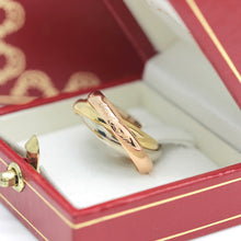 Lade das Bild in den Galerie-Viewer, Les must de Cartier Trinity Tricolour 18KT Gold mit Box & Papiere in Gr. 53