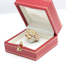 Lade das Bild in den Galerie-Viewer, Les must de Cartier Trinity Tricolour 18KT Gold mit Box & Papiere in Gr. 52