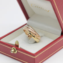 Lade das Bild in den Galerie-Viewer, Les must de Cartier Trinity Tricolour 18KT Gold mit Cartier Box in Gr. 53