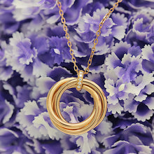 Lade das Bild in den Galerie-Viewer, Cartier Diamond Trinity Damenhalskette in 18KT Rosegold