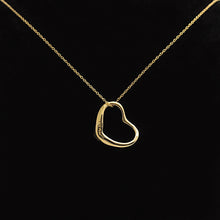 Lade das Bild in den Galerie-Viewer, Tiffany & Co Halskette Elsa Peretti mit großen offenem Herz in 18KT Gold mit Box
