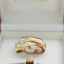 Lade das Bild in den Galerie-Viewer, Cartier Trinity Tricolour 18KT Gold mit Cartier Box in Gr. 50