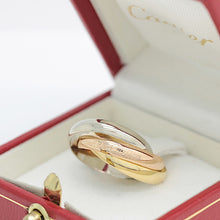 Lade das Bild in den Galerie-Viewer, Les must de Cartier Trinity Tricolour 18KT Gold mit Cartier Box in Gr. 51