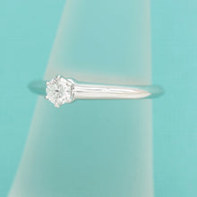 Lade das Bild in den Galerie-Viewer, Tiffany & Co. Verlobungsring Platin 950- Gr.50 - Box & Zertifikat 0,20 ct - VVS2