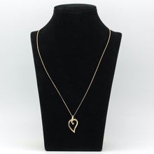 Lade das Bild in den Galerie-Viewer, Tiffany & Co. "offenes Blatt " Halskette mit Diamant in 18KT Gold