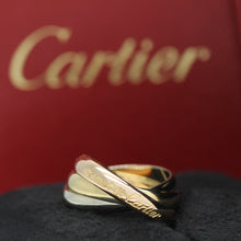 Lade das Bild in den Galerie-Viewer, Les must de Cartier Trinity Tricolour 18KT Gold mit Cartier Box in Gr. 51
