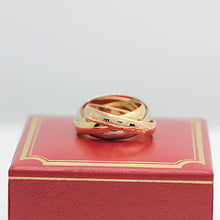 Lade das Bild in den Galerie-Viewer, Cartier Trinity Tricolour 18KT Gold mit Cartier Box in Gr. 50
