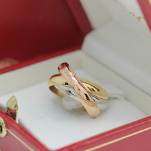 Lade das Bild in den Galerie-Viewer, Les must de Cartier Trinity Tricolour 18KT Gold mit Box & Papiere in Gr. 49