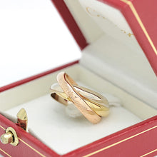 Lade das Bild in den Galerie-Viewer, Cartier Trinity Tricolour 18KT Gold mit Cartier Box in Gr. 54