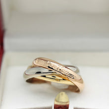 Lade das Bild in den Galerie-Viewer, Les must de Cartier Trinity Tricolour 18KT Gold mit Box & Papiere in Gr. 53