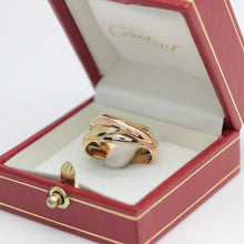 Lade das Bild in den Galerie-Viewer, Cartier Trinity Tricolour 18KT Gold mit Cartier Box in Gr. 54